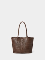 Osprey London The Lima Leather Brown Tote Bag - Image 3 of 5
