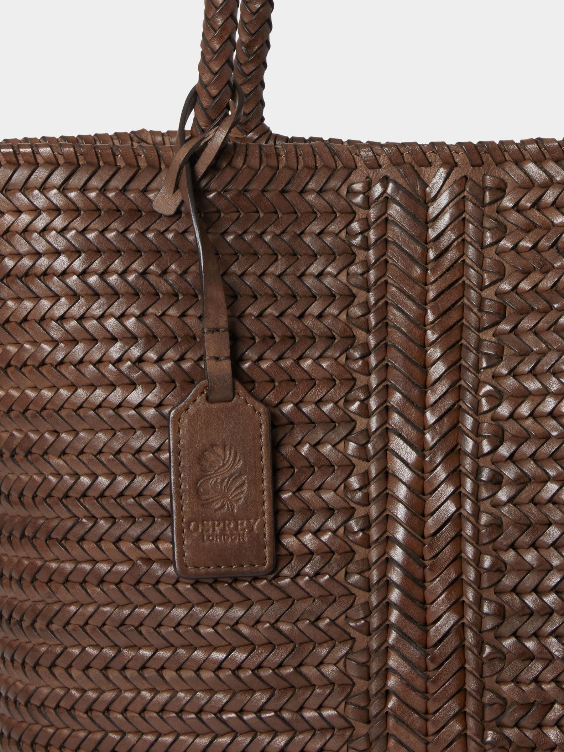 Buy Osprey London Brown The Lima Leather Tote Bag from Next USA