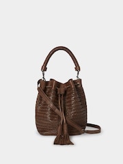 Osprey London The Lima Leather Bucket Brown Bag - Image 1 of 6