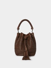 Osprey London The Lima Leather Bucket Brown Bag - Image 3 of 6