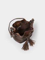 Osprey London The Lima Leather Bucket Brown Bag - Image 5 of 6
