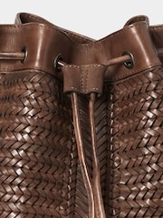 Osprey London Brown The Lima Leather Bucket Bag - Image 7 of 7