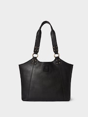 Bolso tote de cuero negro The Monterrey de Osprey London - Imagen 1 de 5