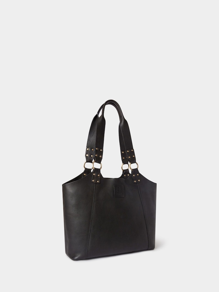 Bolso tote de cuero negro The Monterrey de Osprey London - Imagen 2 de 5