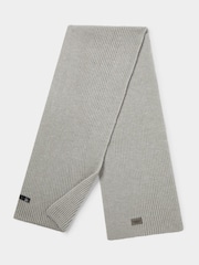 Osprey London Grey Ribbed Scarf - Image 2 of 3