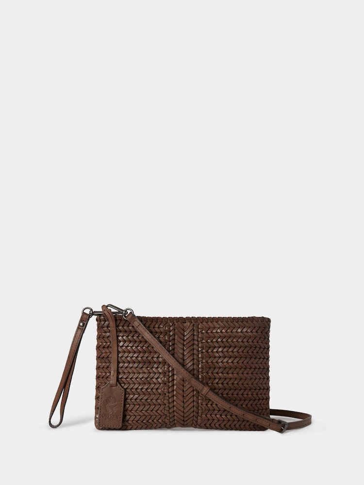 Osprey London The Lima Leather Crossbody Brown Bag - Image 1 of 6