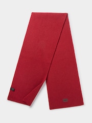 Osprey London Red Ribbed Scarf - Image 2 of 3