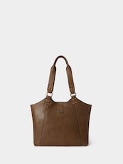 Osprey London The Monterrey Leather Brown Tote Bag - Image 1 of 5