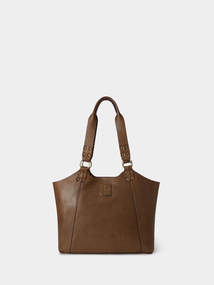 Osprey London The Monterrey Leather Brown Tote Bag - Image 1 of 5