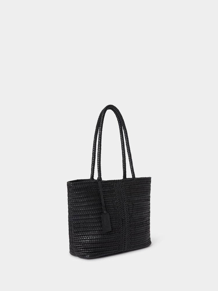 Osprey London The Lima Leather Black Tote Bag - Image 2 of 5