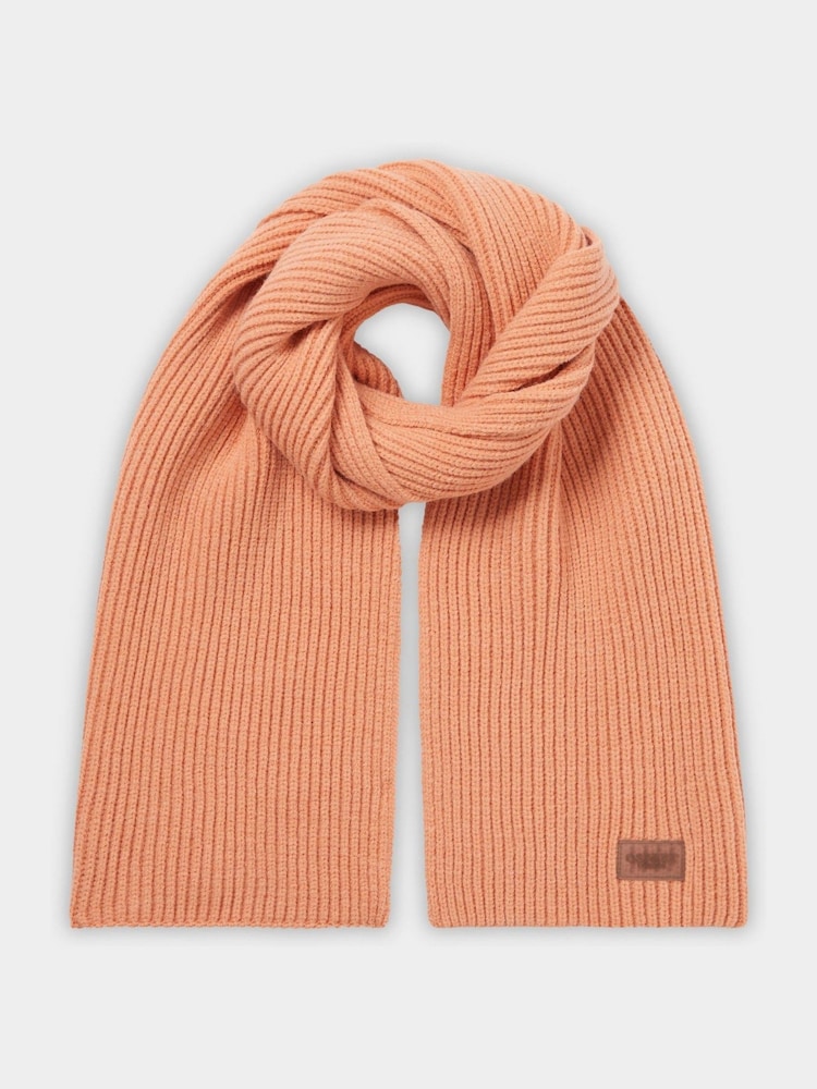 Osprey London Orange Ribbed Scarf - Image 1 of 3