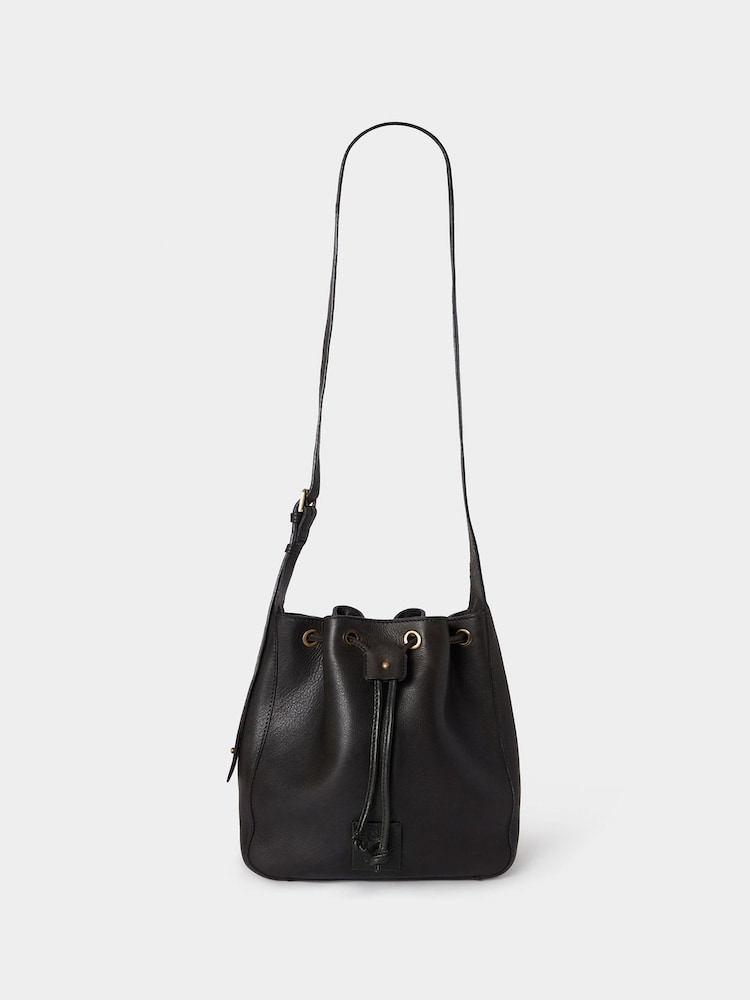 Osprey London The Monterrey Leather Bucket Black Bag - Image 1 of 6
