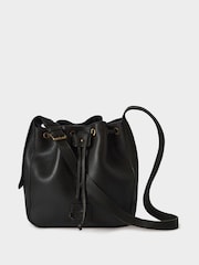 Osprey London The Monterrey Leather Bucket Black Bag - Image 3 of 6
