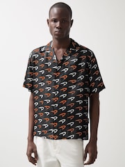 Reiss Black Vision McLaren F1 Team Speedmark Logo Shirt - Image 1 of 6