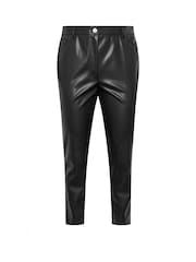 Evans PU Straight Leg Black Trousers - Image 5 of 5