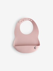 Cheeky Chompers Pink Silicone Baby Feeding Bibs 2 Pack - Image 6 of 7