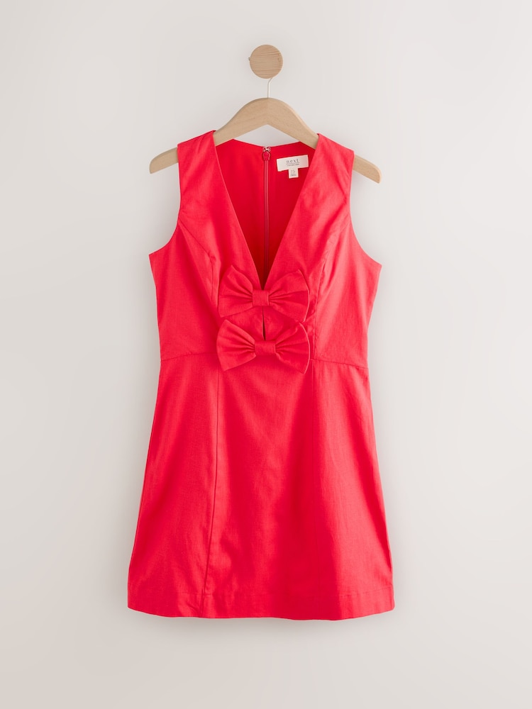 strapless open back dress Bow Down Mini Dress – diamondlady main image 0