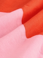 Red & Pink Scallop Edge Mini Shift Dress - Image 2 of 4