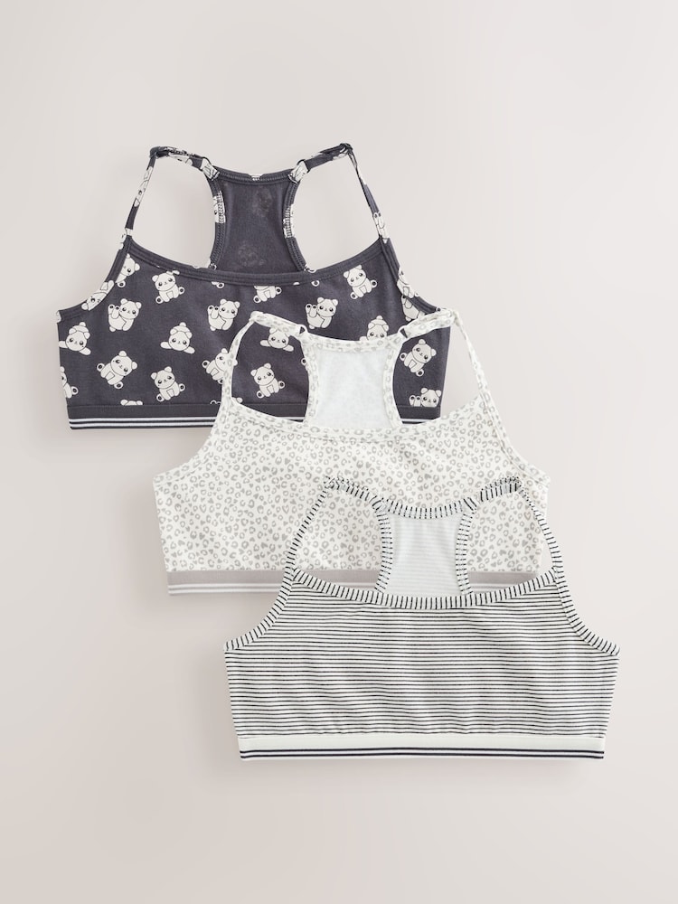 Panda Crop Tops 3 Pack (5-16yrs) - Image 1 of 7
