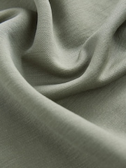 Sage Green Twist Neck Slinky Mini Dress - Image 6 of 6