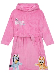Character Pink Bluey & Bingo Pyjamas Dressing Gown Set - Image 4 of 11