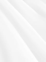 White 100% Cotton V-Neck Jersey Mini Summer Dress - Image 6 of 7