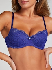 Hunkemöller Blue Marine Non-Padded Underwired 100% Cotton Bra - Image 2 of 5