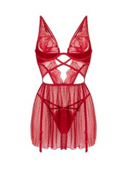 Hunkemöller Red Billie Babydoll - Image 4 of 5