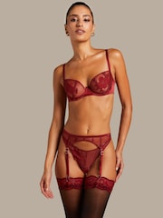 Hunkemöller Red Ember Suspenders - Image 1 of 3