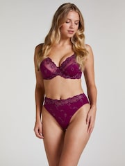 Hunkemoller Blue Diva High Knickers - Image 1 of 5