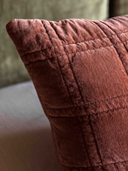 Gallery Home Brown Cotton Velvet Quilted Cushion - Image 2 of 4
