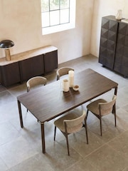 Royalcraft Dark Espresso Arka Dark Wood Dining Table - Image 2 of 7