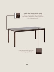 Royalcraft Dark Espresso Arka Dark Wood Dining Table - Image 3 of 7