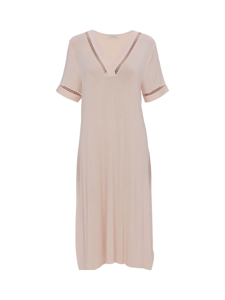 Cyberjammies Nora Rose Lace Detail Jersey manga curta camisola  Long - Imagem 4 de 4