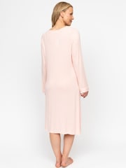 Cyberjammies Pink Nora Rose Long Sleeve Short Nightdress - Image 2 of 4