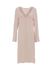 Cyberjammies Pink Nora Rose Long Sleeve Short Nightdress - Image 4 of 4