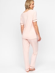 Cyberjammies Nora Rose Jersey Short Sleeve Pyjamas Set - Image 2 of 3