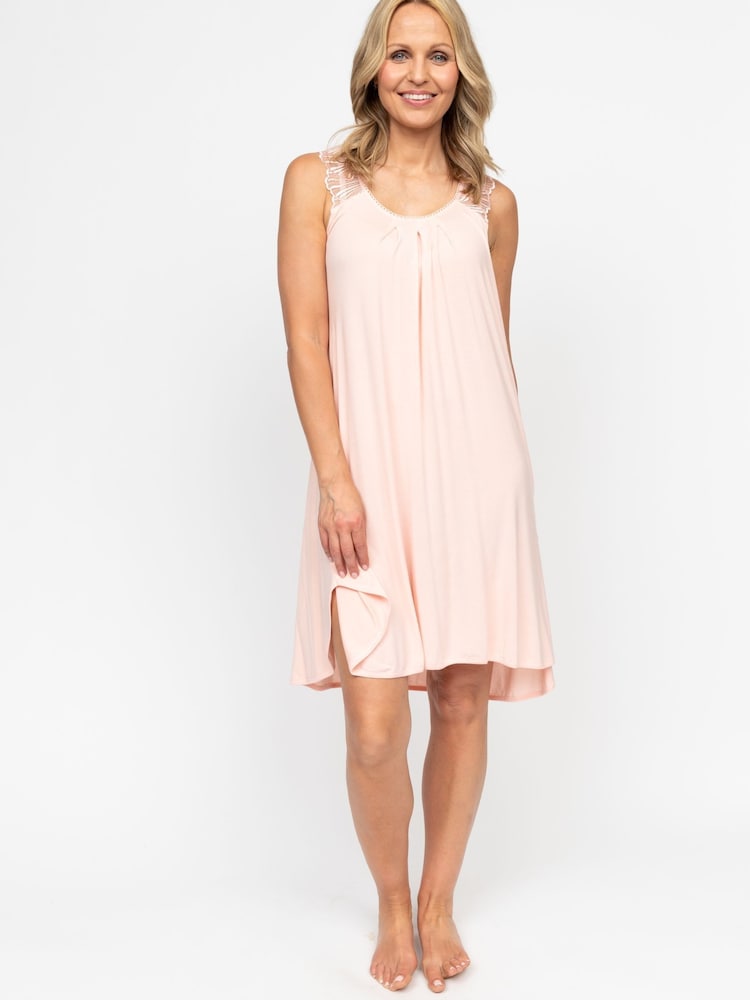 Cyberjammies Pink Nora Rose Jersey Swing Nightdress - Image 1 of 4