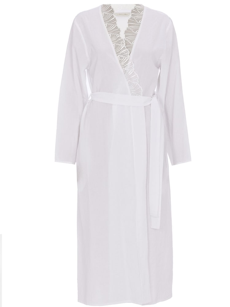 Cyberjammies Nora Rose Seersucker Long Dressing 100% Cotton Gown - Image 4 of 4