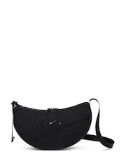Nike Black Bleached Turq Corduroy Aura Crescent Cross-Body Bag - Image 1 of 4