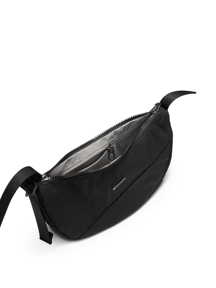 Nike Black Bleached Turq Corduroy Aura Crescent Cross-Body Bag - Image 4 of 4