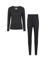 Mountain Warehouse Black Womens Keep The Heat Thermal Top and Pants Set - Image 1 of 10