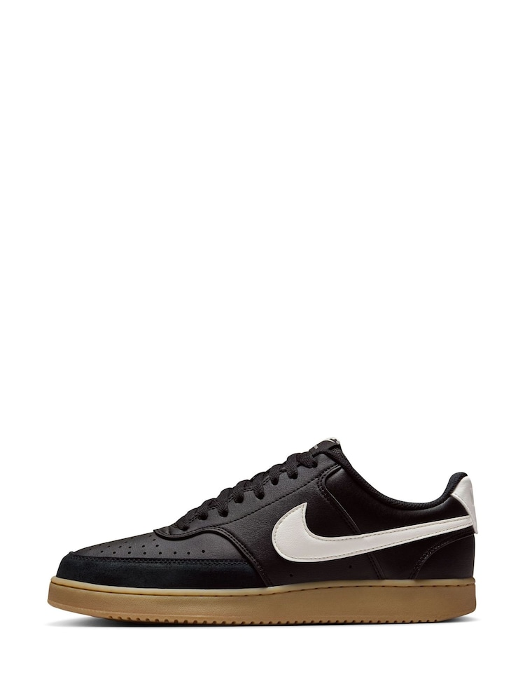 Nike Black Court Vision Low Trainers - Image 2 of 5