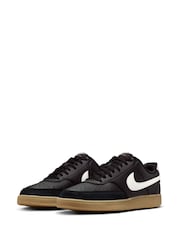 Nike Black Court Vision Low Trainers - Image 3 of 5