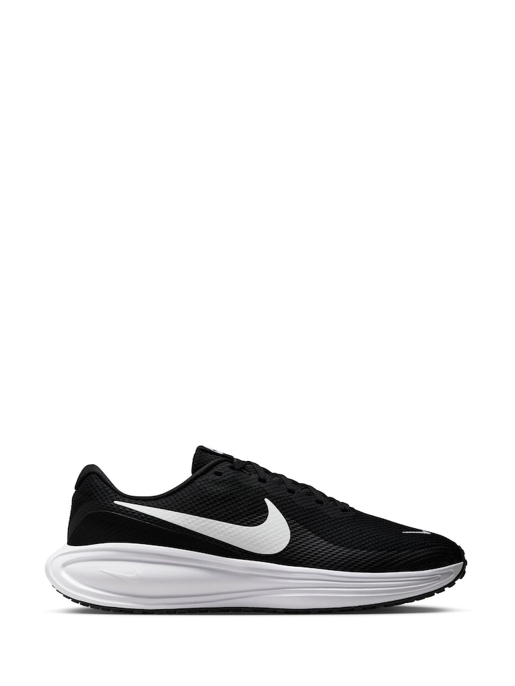 Nike Black Revolution 8 Extra Wide Road Running Trainers - Image 1 of 10