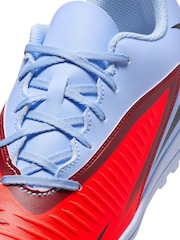 Nike Blue Phantom Club Turf Football Boots - Image 8 of 10