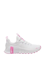 Nike White/Pink Free Metcon 6 Training Trainers - Image 4 of 7