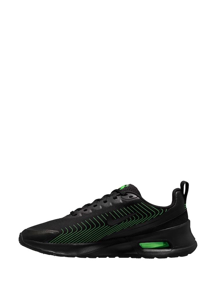 Nike Black/Green Air Max Nuaxis Trainers - Image 2 of 4
