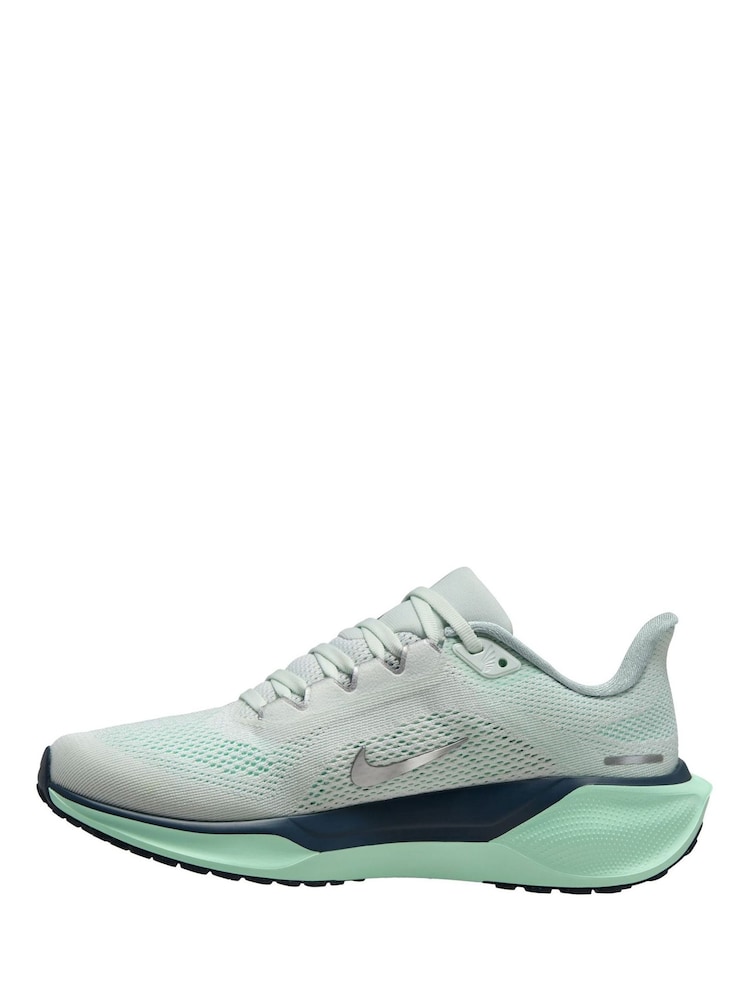 Nike Blue Aqua Pegasus 41 Road Running Trainers - Image 2 of 4