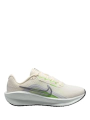Nike White Metallic Downshifter 13 Road Running Trainers - Image 1 of 4